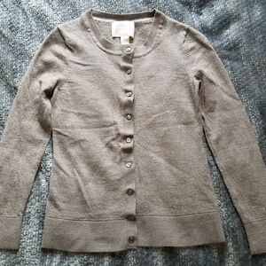 Banana Republic Taupe Cardigan Sweater